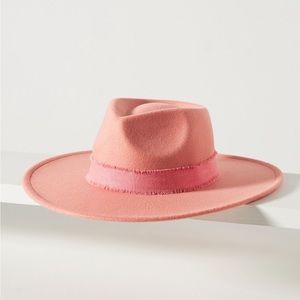 Anthropologie Pink Fedora